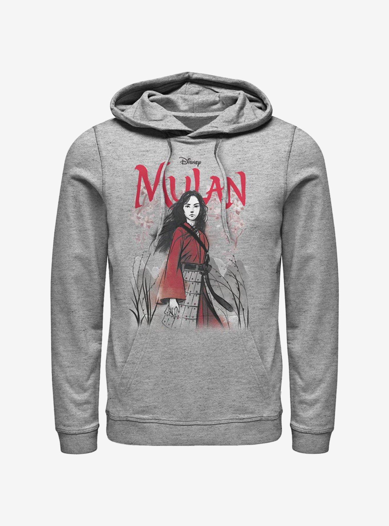 Disney Mulan Watercolor Title Hoodie