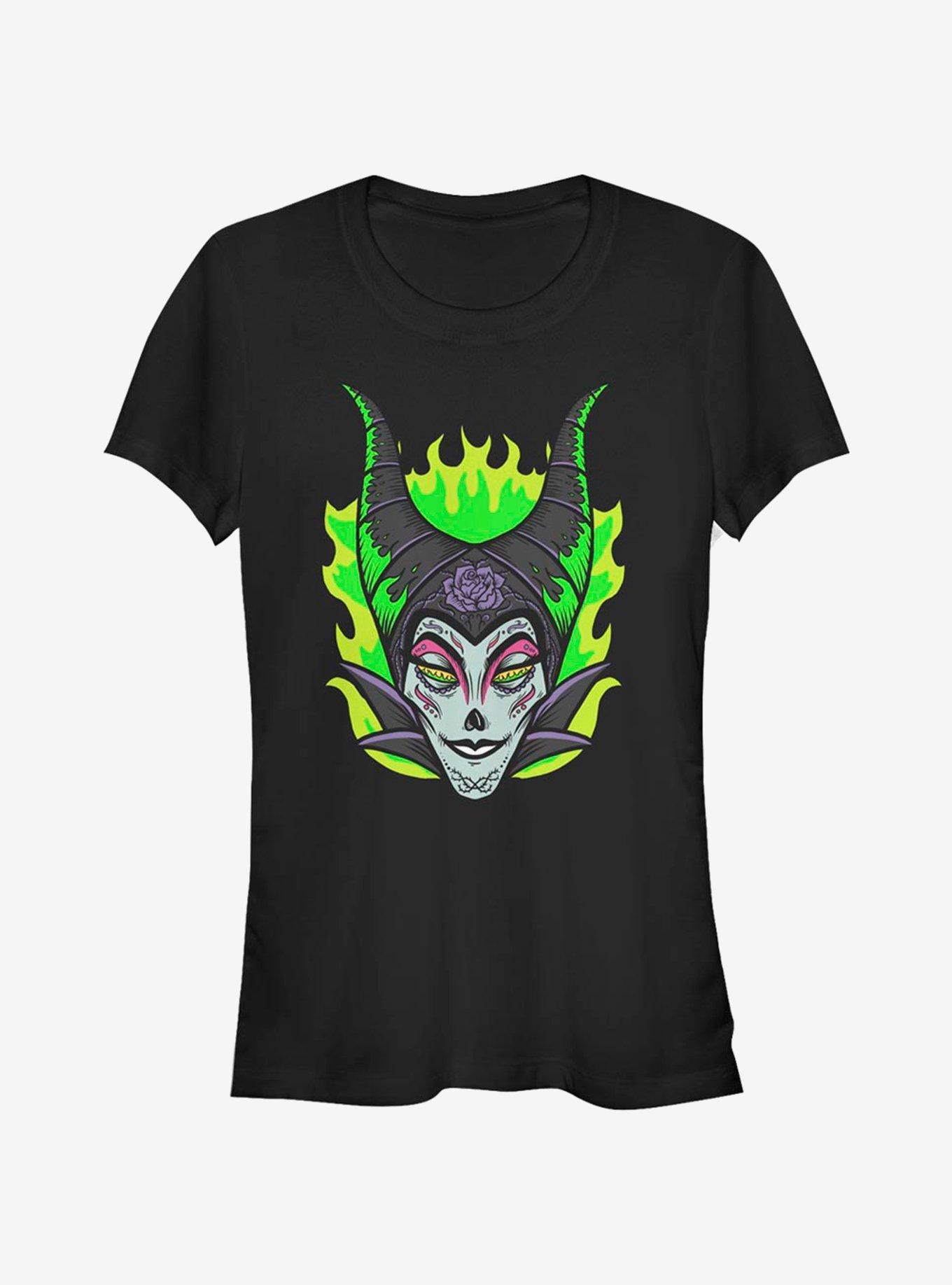 Disney Villains Maleficent Sugar Skull Girls T-Shirt