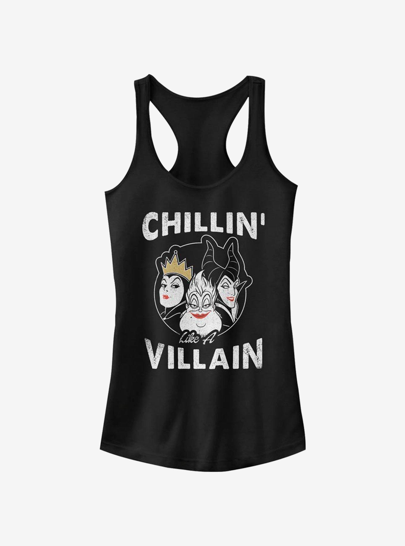 Disney Villains Chillin Girls Tank, BLACK, hi-res