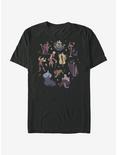 Disney Villains Doodle Disney Villains Bad Dudes T-Shirt, BLACK, hi-res