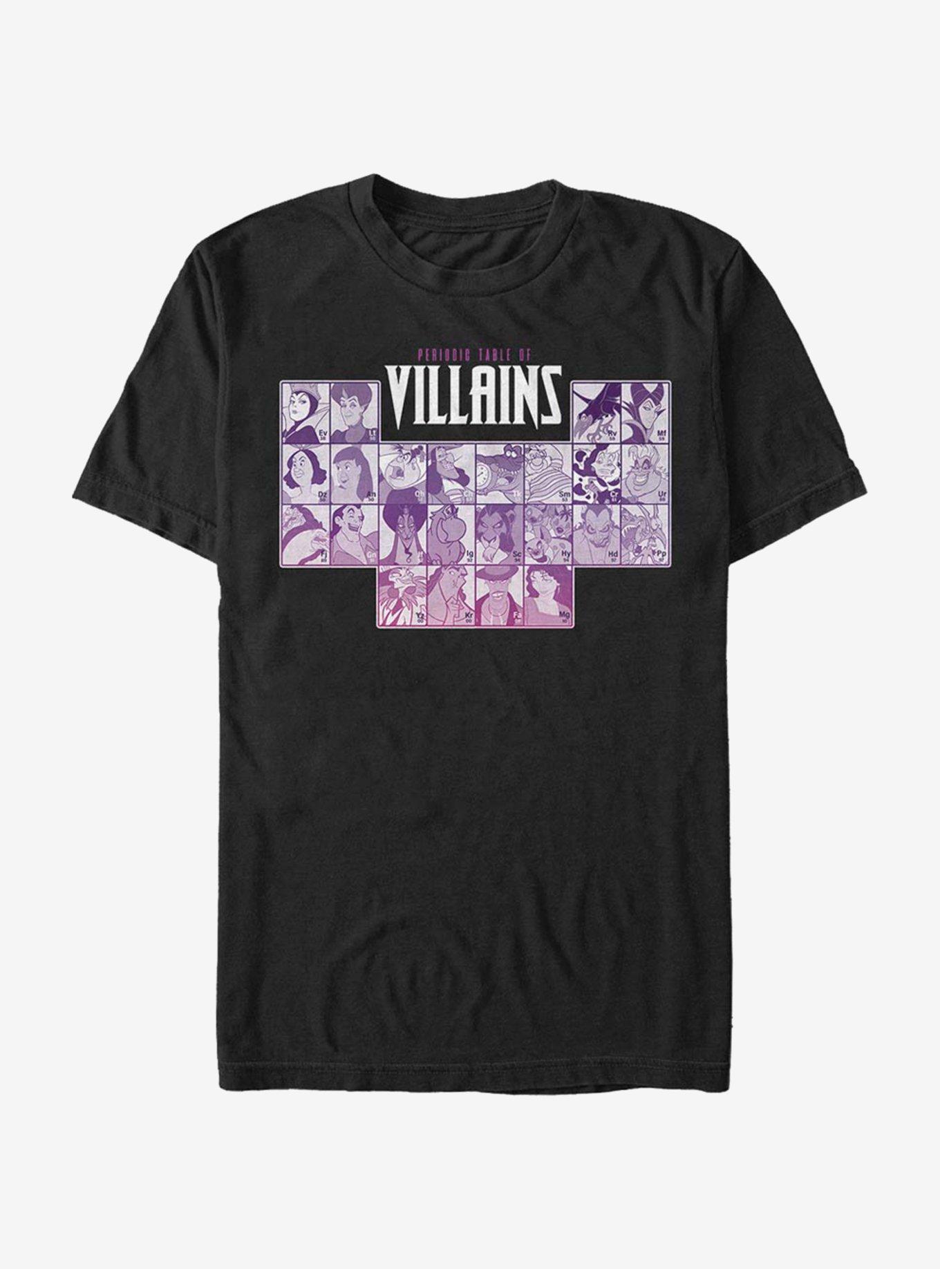 Disney Villains Periodic Villains T-Shirt, , hi-res