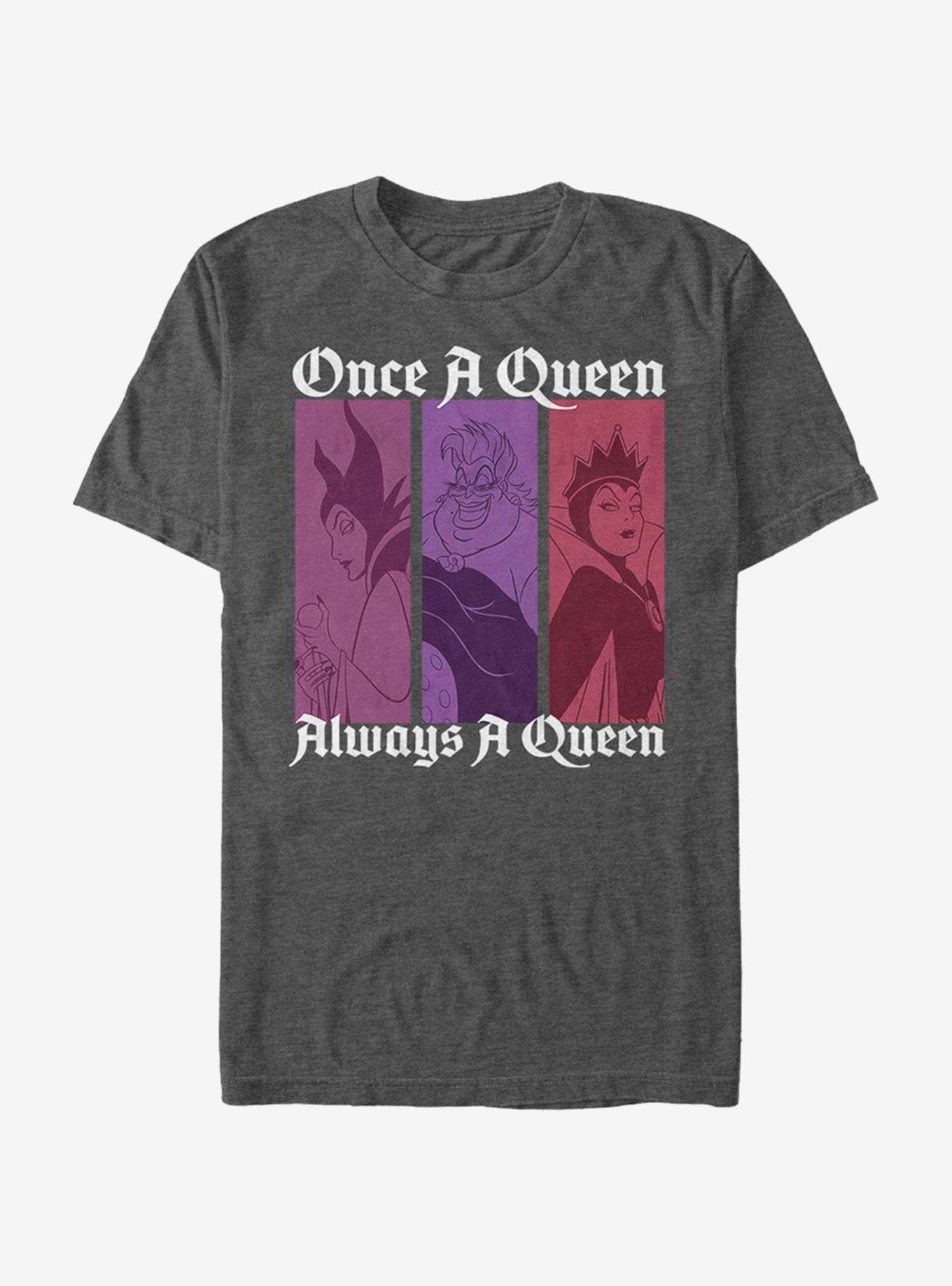 Disney Villains Queen Color T-Shirt, CHAR HTR, hi-res