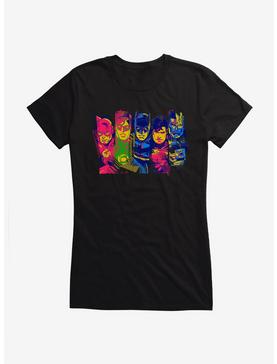 DC Comics Justice League Art Group Girls T-Shirt, BLACK, hi-res