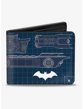DC Comics Batman Batmobile Blueprint Tech Turns Bi-fold Wallet, , hi-res