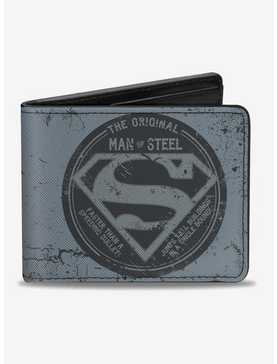 DC Comics Superman The Original Man of Steel Badge Quote Bi-fold Wallet, , hi-res