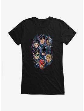 DC Comics Justice League Group Girls T-Shirt, BLACK, hi-res