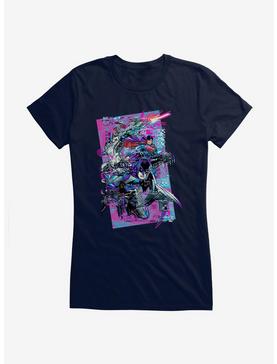 DC Comics Justice League Group Pixel Girls T-Shirt, , hi-res