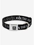 Supernatural Join The Hunt Icons Logo Pentagrams Seatbelt Buckle Dog Collar, BLACK, hi-res