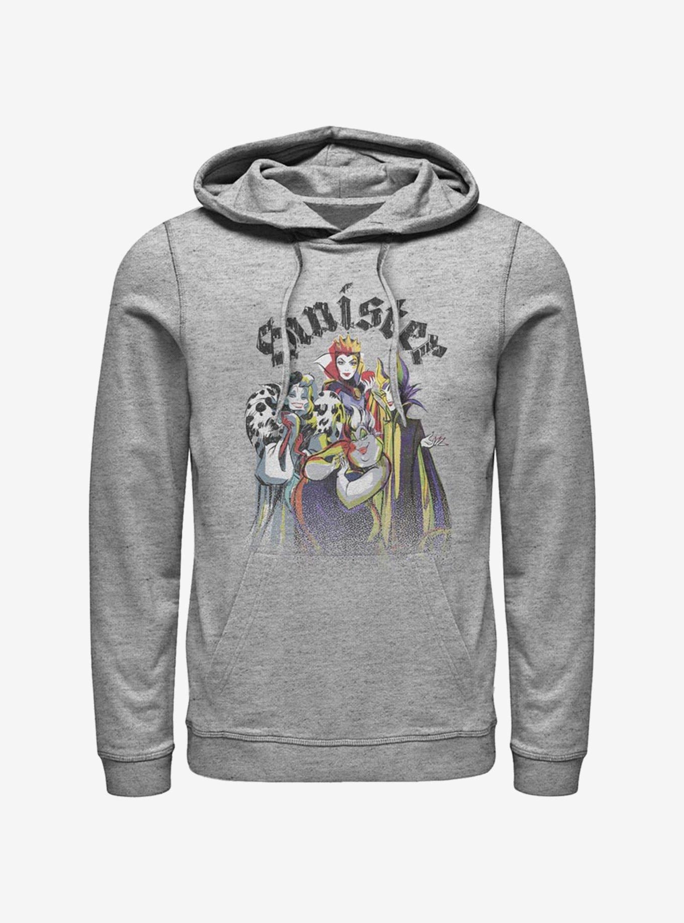 Disney Villains Villain Crew Hoodie, ATH HTR, hi-res