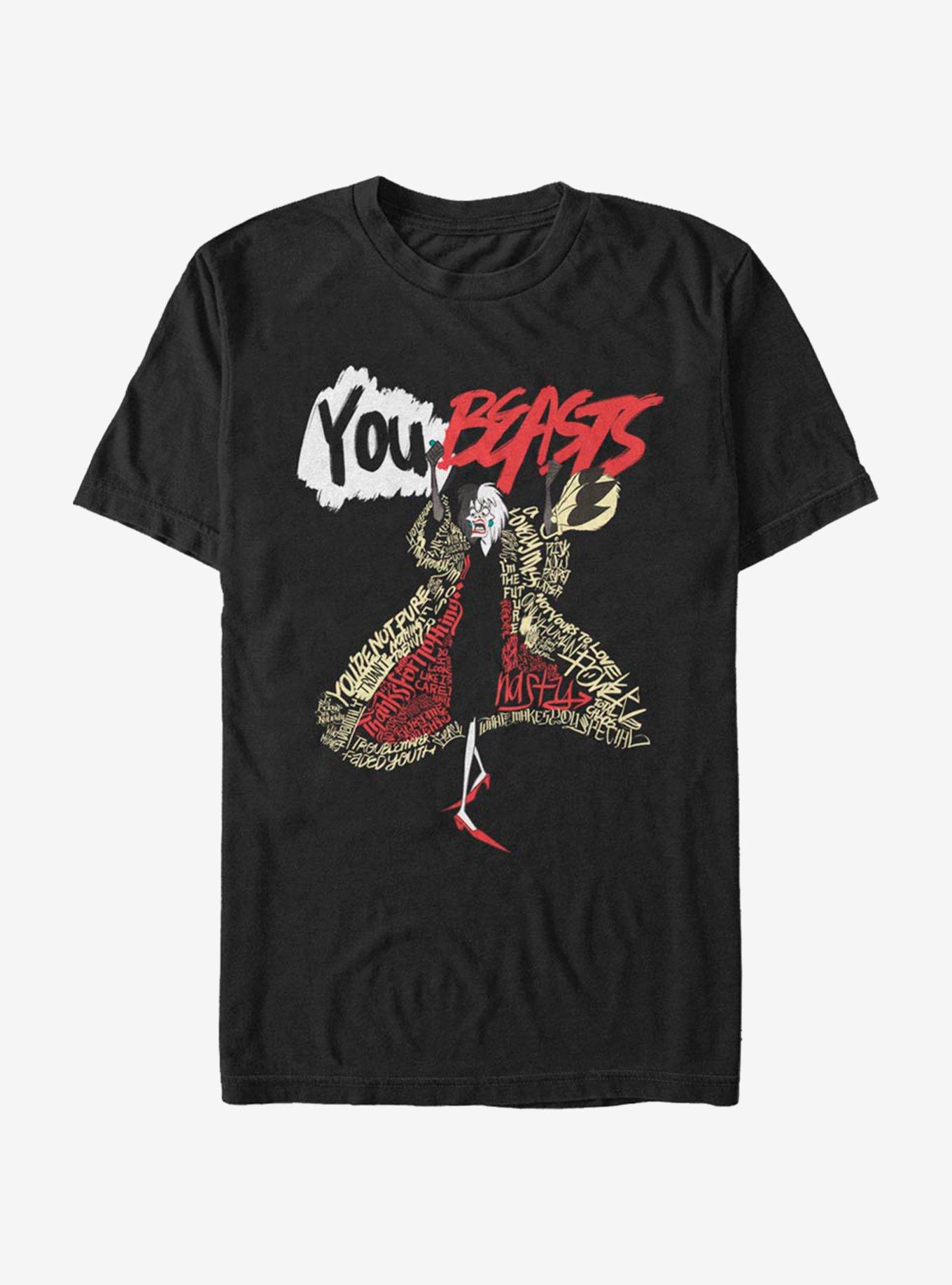 Disney Villains Cruella Word Fill T-Shirt, , hi-res