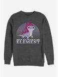 Disney Frozen 2 Element Flames Crew Sweatshirt, CHAR HTR, hi-res