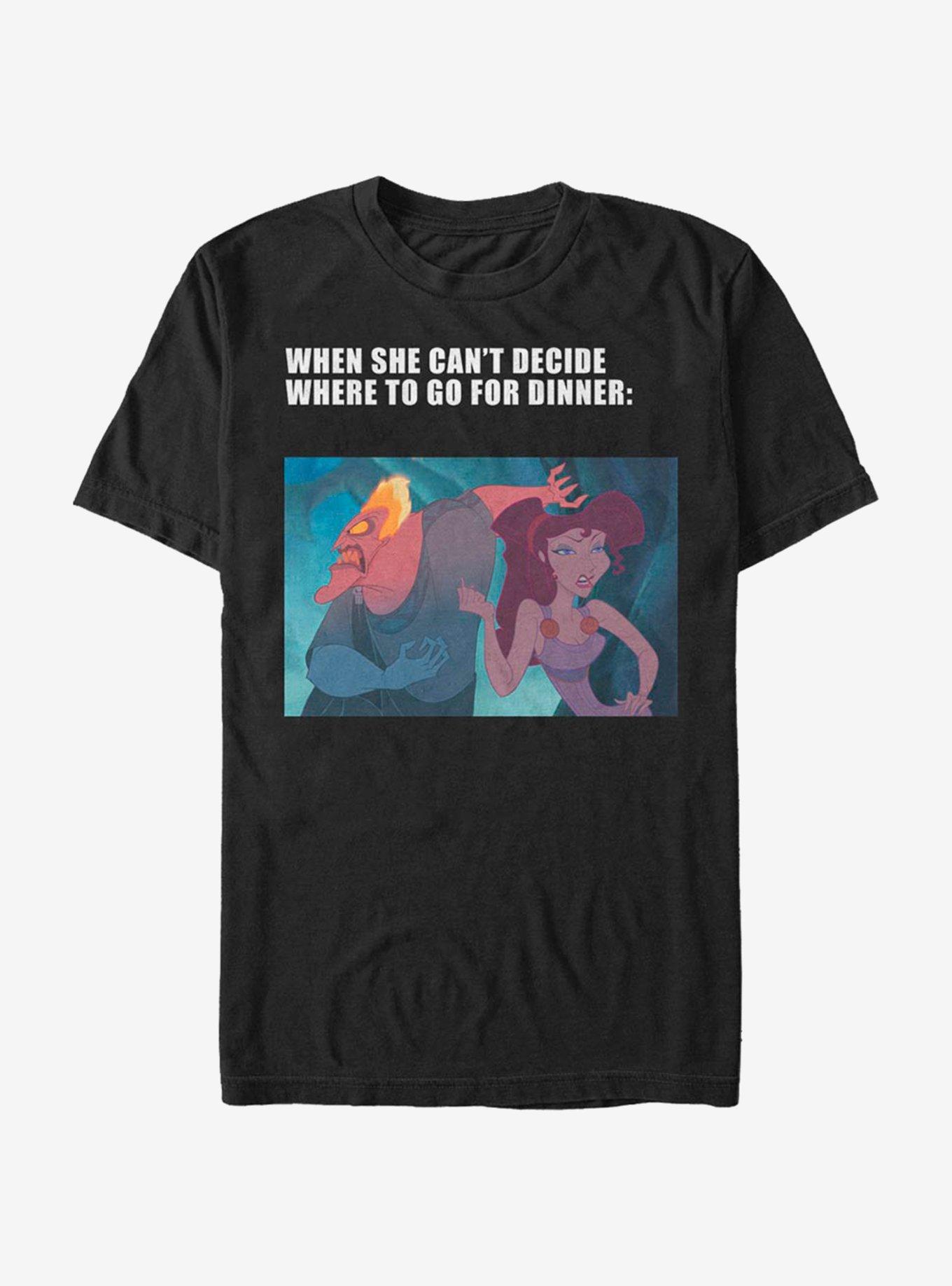 Disney Villains Hades Dinner Meme T-Shirt, , hi-res
