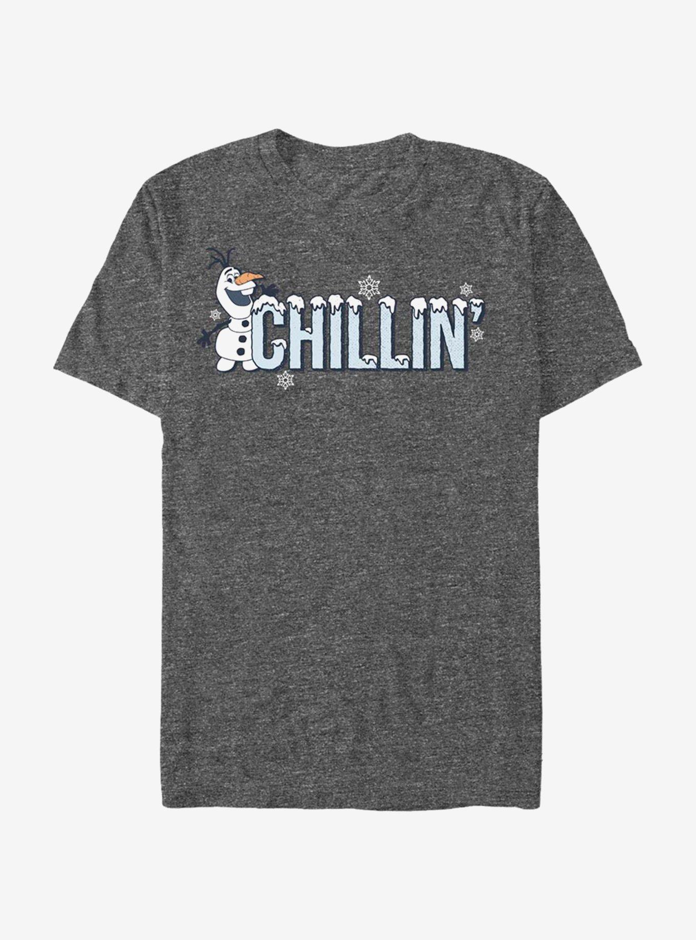 Disney Frozen Chillin T-Shirt, CHAR HTR, hi-res