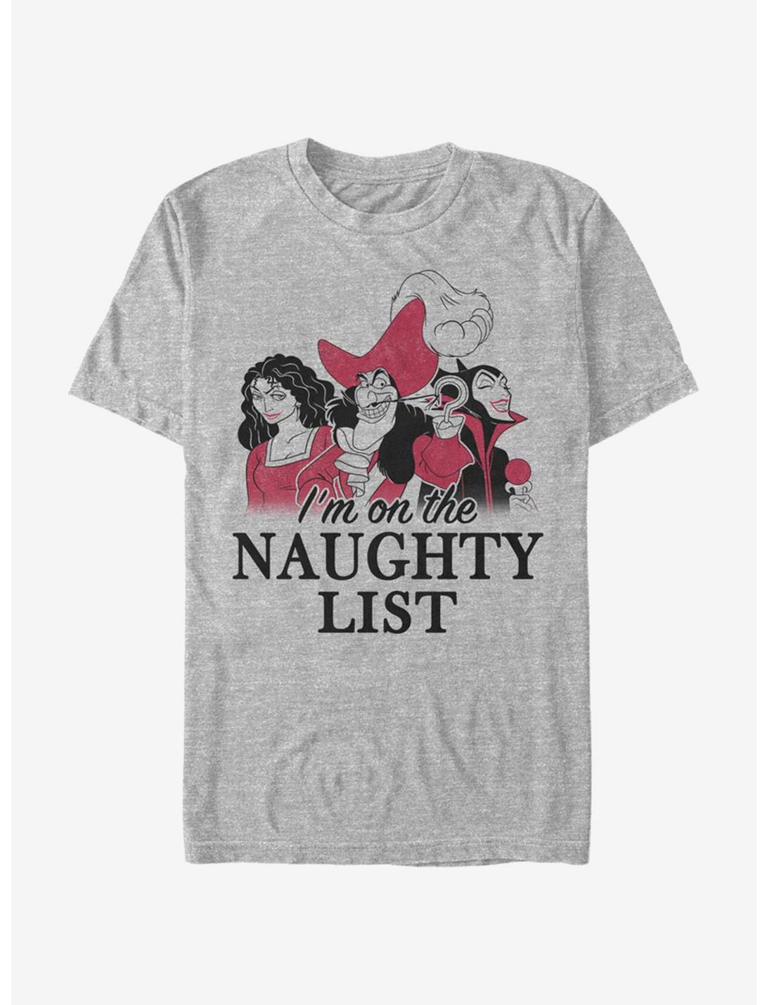 Disney Villains Naughty List T-Shirt, ATH HTR, hi-res
