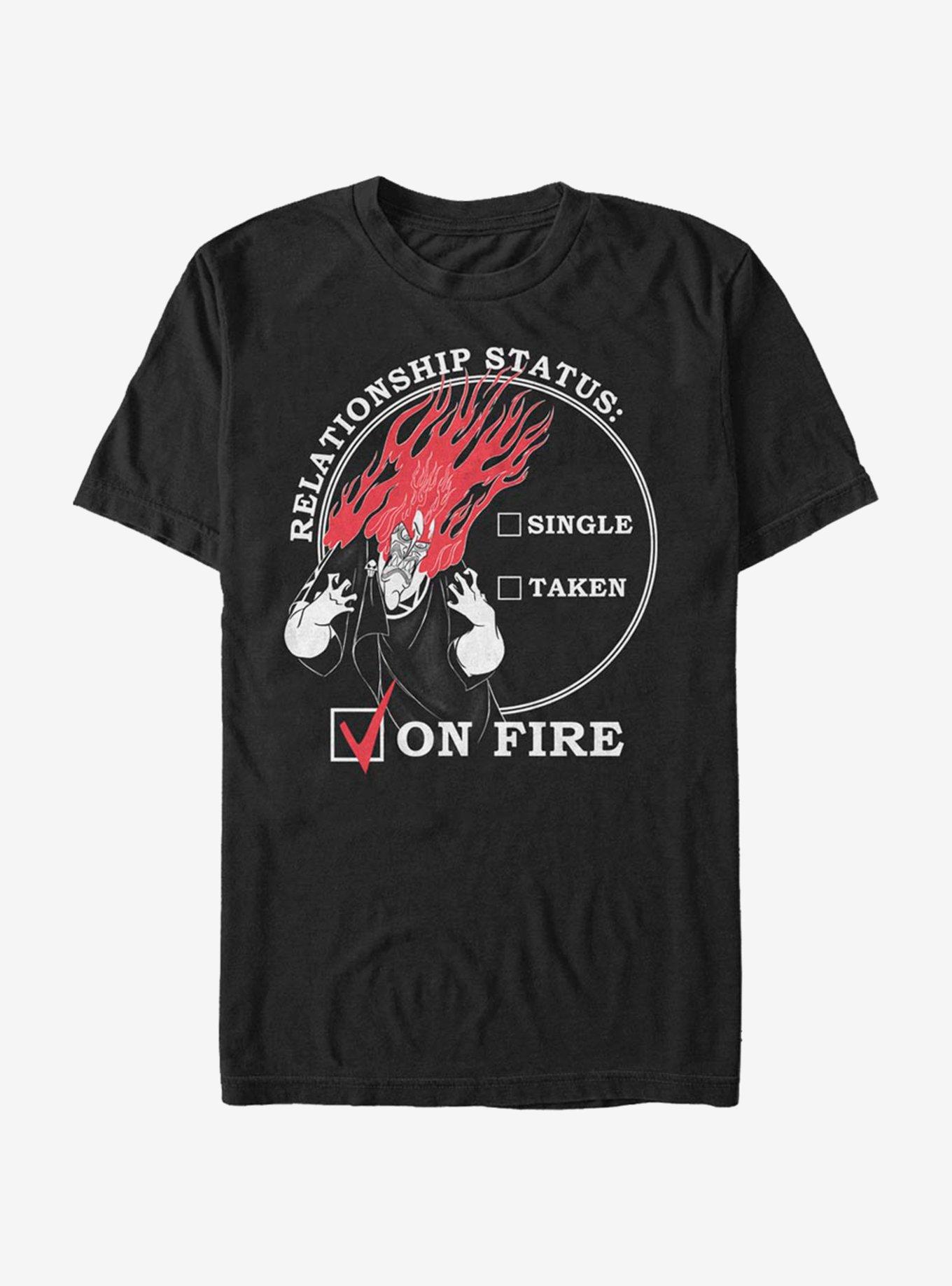 Disney Villains Relationship On Fire T-Shirt, BLACK, hi-res