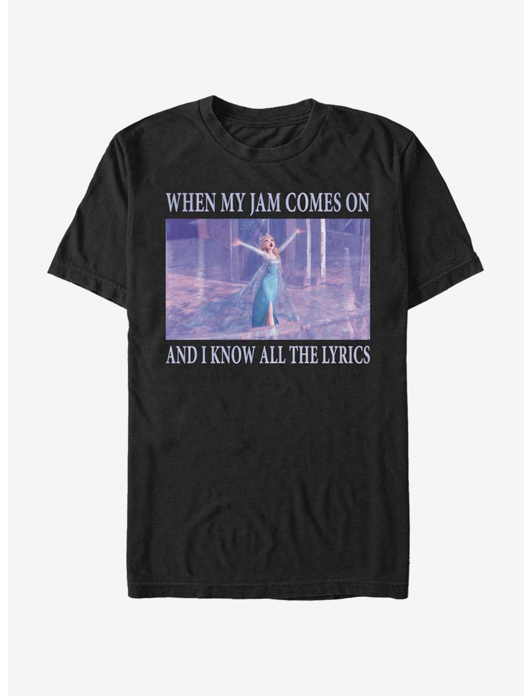 Disney Frozen Elsa Meme T-Shirt, BLACK, hi-res