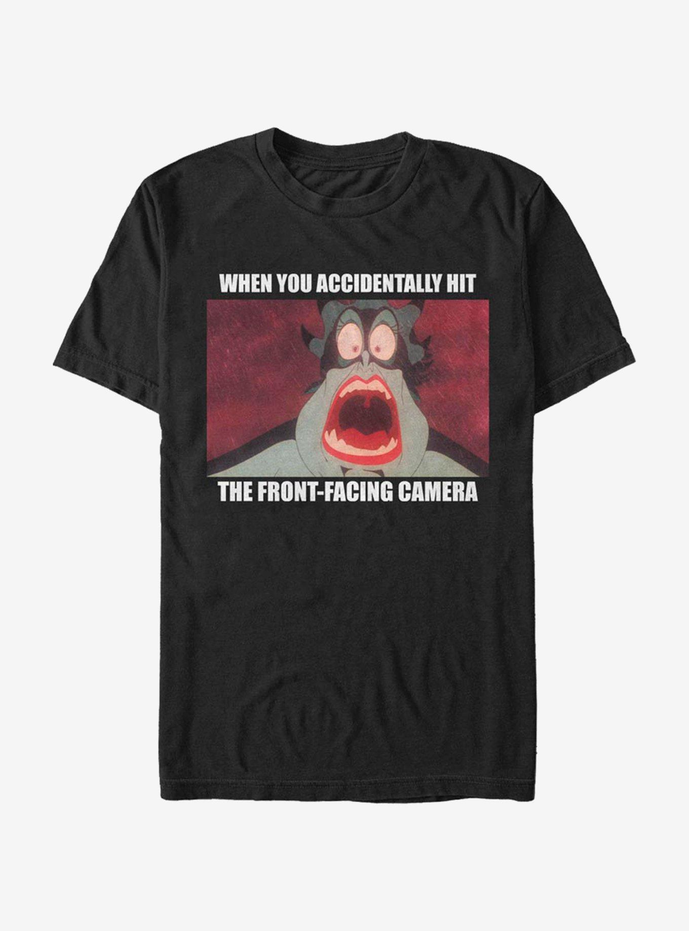 Disney Villains Ursula Camera Meme T-Shirt, BLACK, hi-res