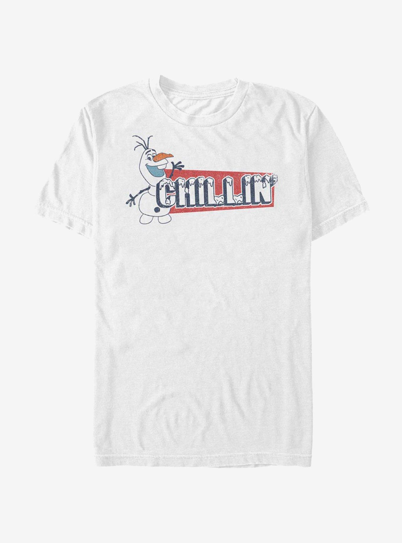 Disney Frozen Olaf Chillin T-Shirt, WHITE, hi-res