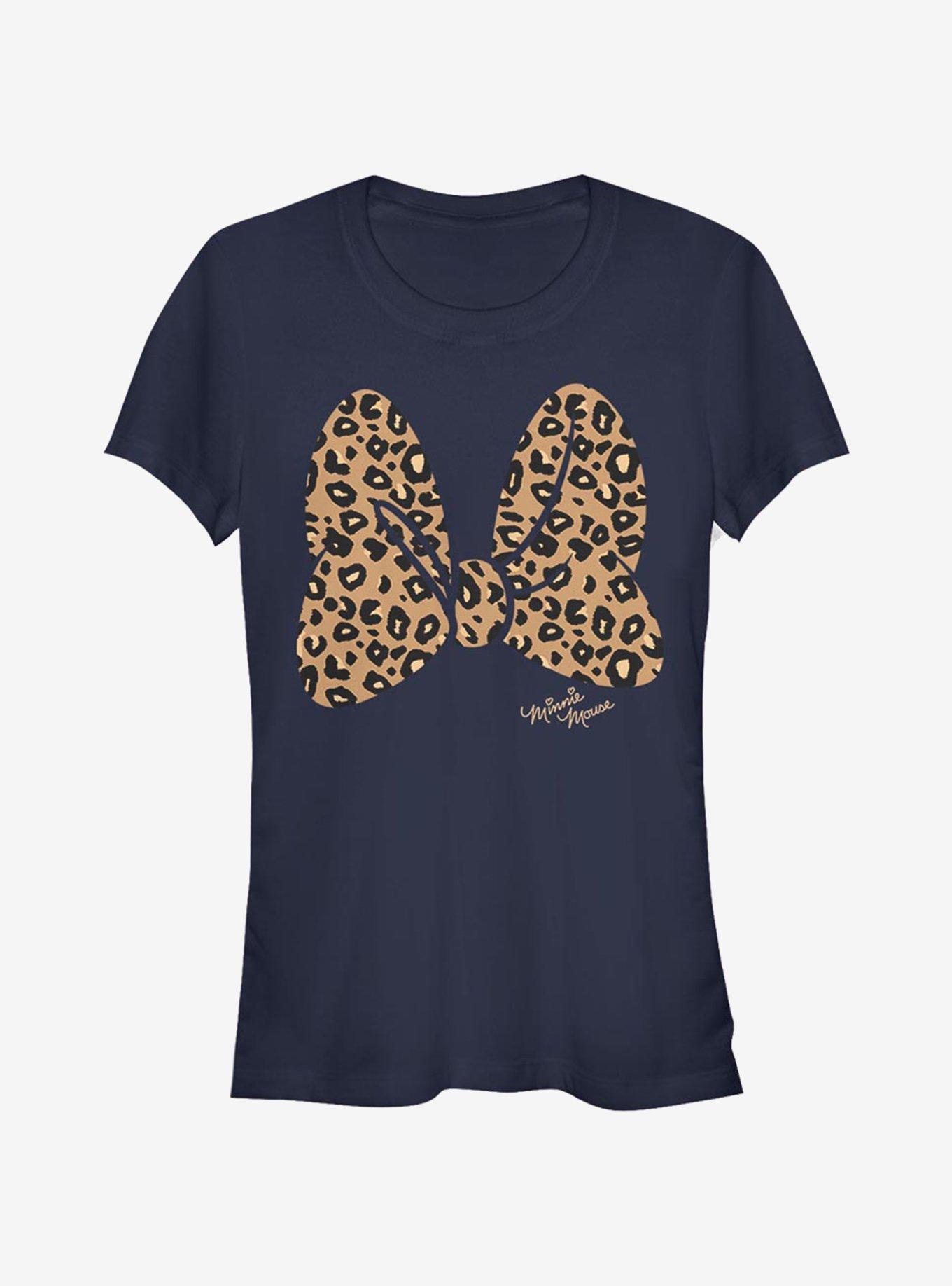 Disney Minnie Mouse Animal Print Bow Girls T-Shirt, , hi-res