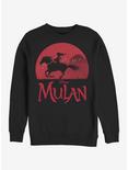 Disney Mulan Mulan Sunset Crew Sweatshirt, BLACK, hi-res