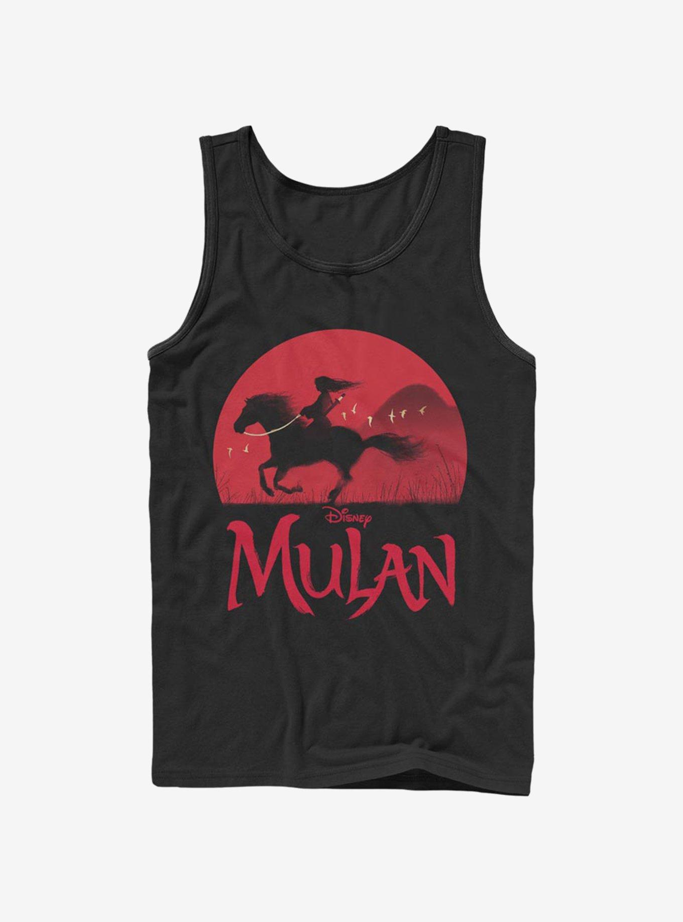 Disney Mulan Mulan Sunset Tank, BLACK, hi-res