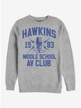 Stranger Things Hawkins AV Club Sweatshirt, ATH HTR, hi-res