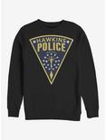 Stranger Things Hawkins Police Seal Sweatshirt, BLACK, hi-res