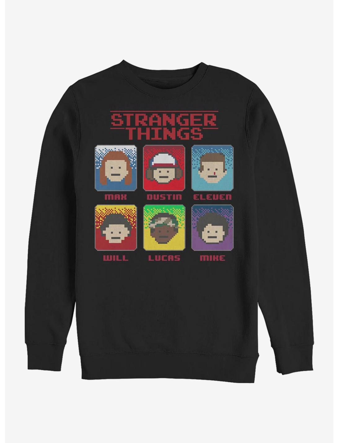 Stranger Things 8 Bit Stranger Sweatshirt, BLACK, hi-res