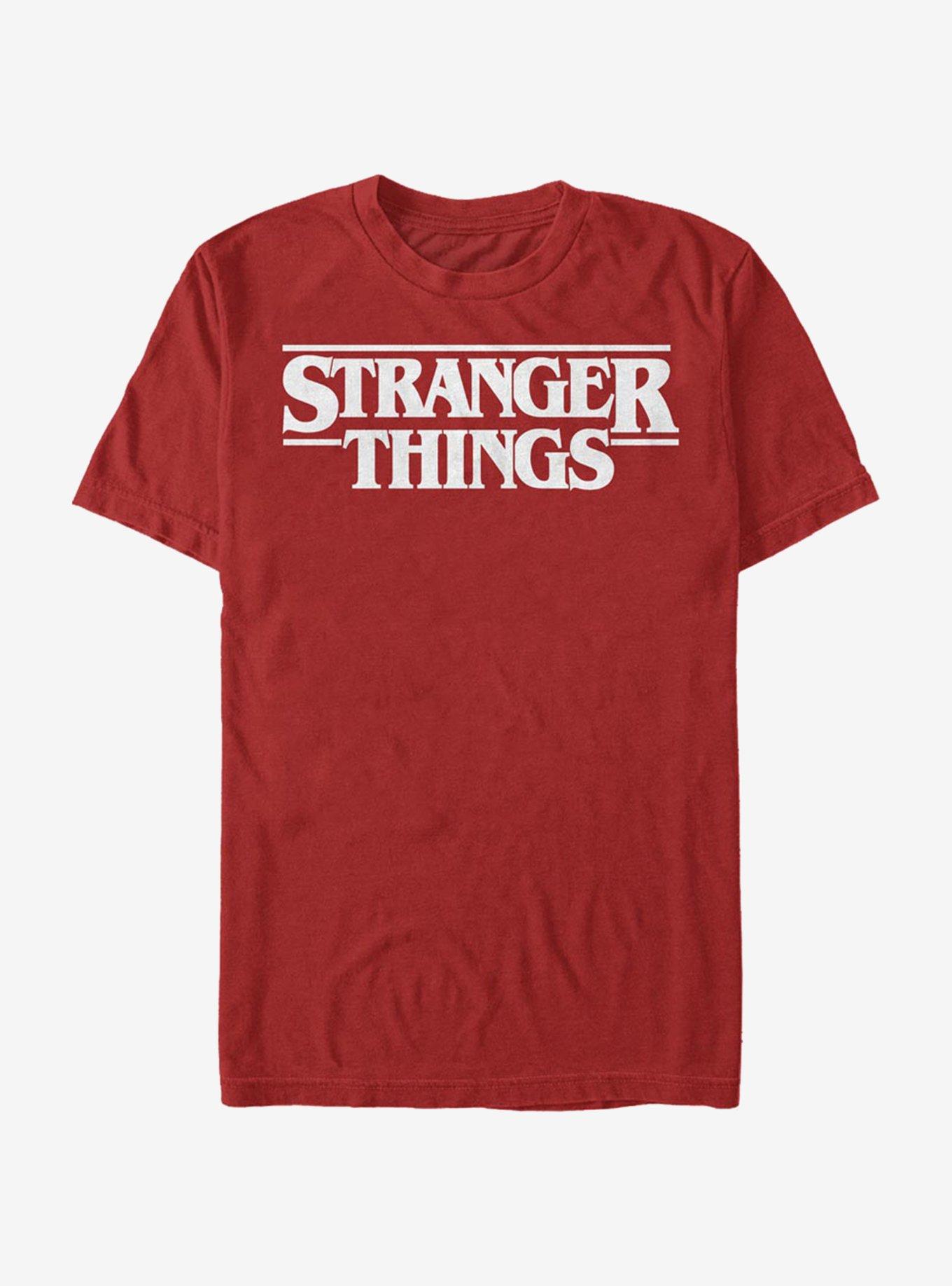 Stranger Things Classic Logo T-Shirt, RED, hi-res