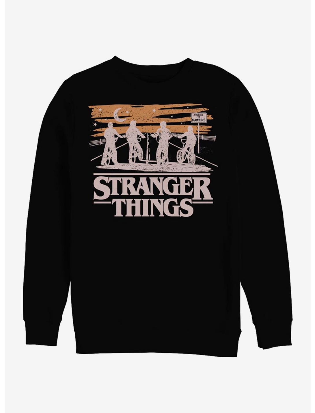 Stranger Things Jank Drawing Sweatshirt, BLACK, hi-res