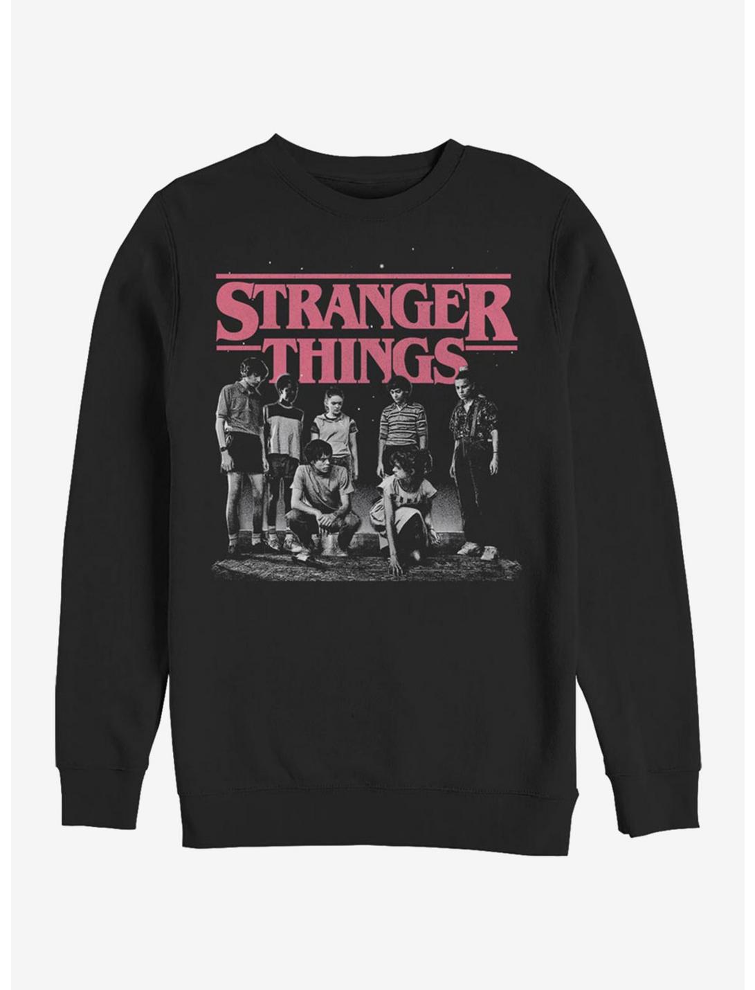 Stranger Things Fade Sweatshirt, BLACK, hi-res