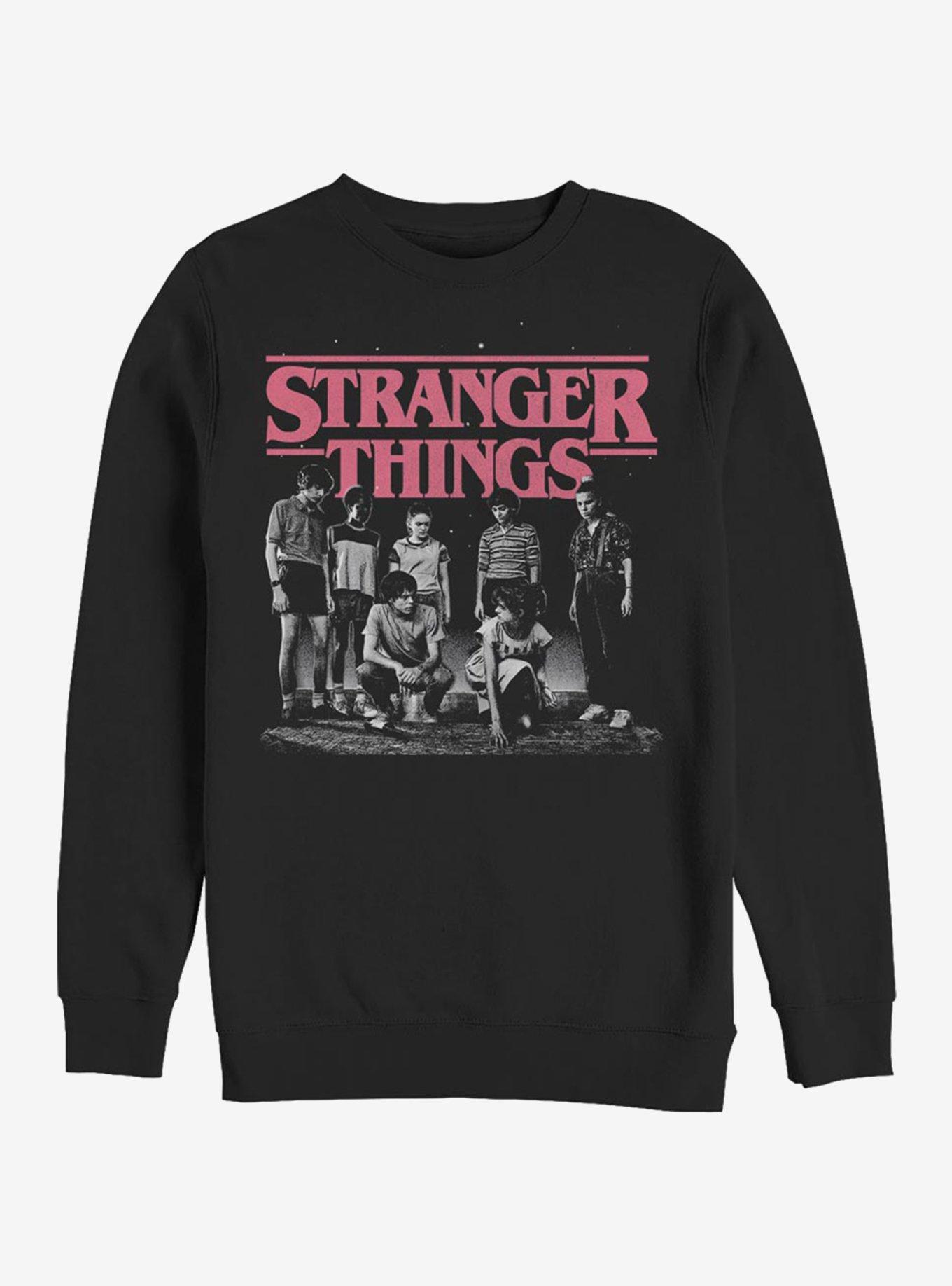Stranger Things Fade Sweatshirt, BLACK, hi-res