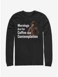 Stranger Things Coffee And Contemplation Long-Sleeve T-Shirt, BLACK, hi-res
