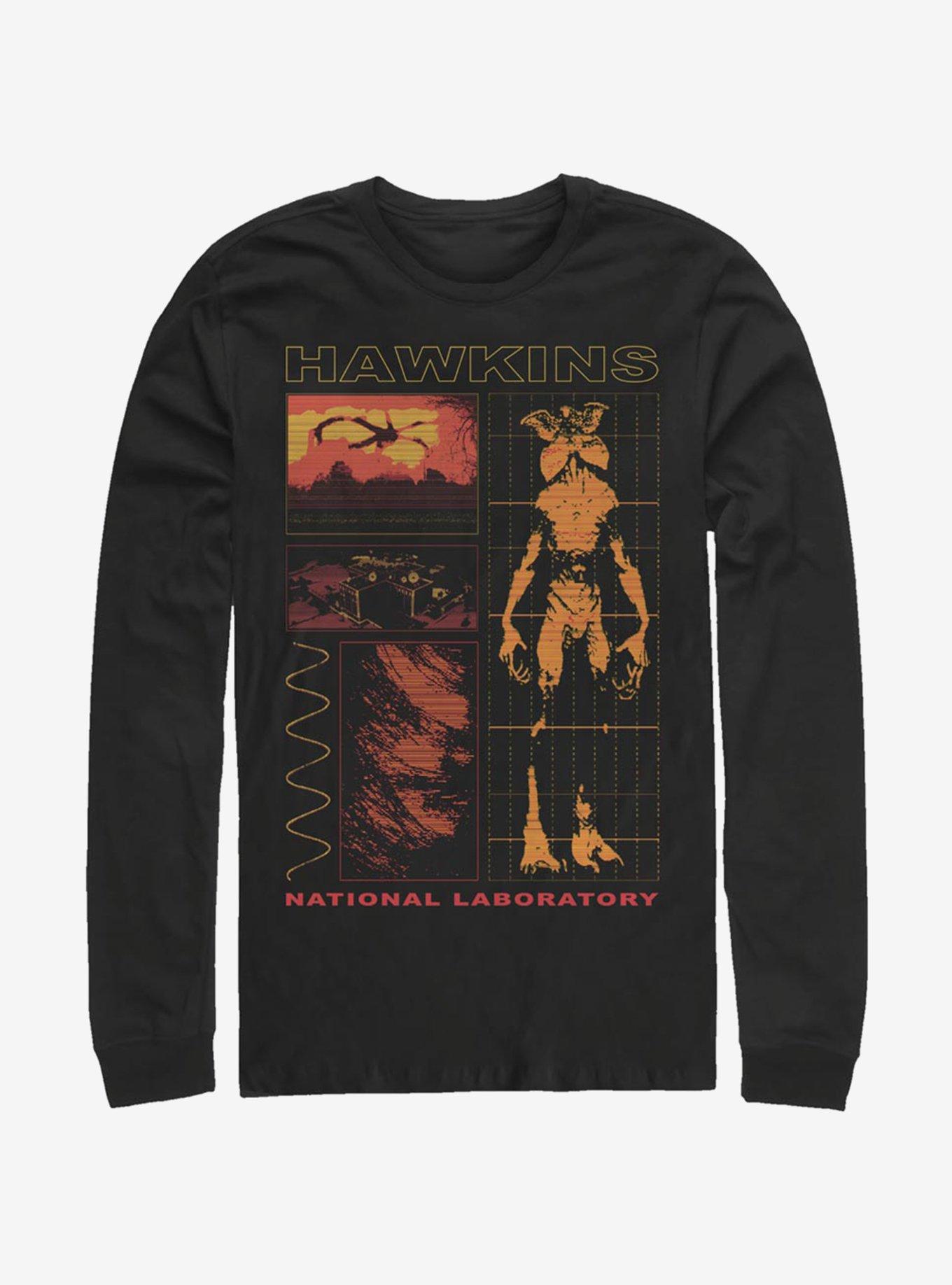 Stranger Things Hawkins Lab Long-Sleeve T-Shirt, , hi-res