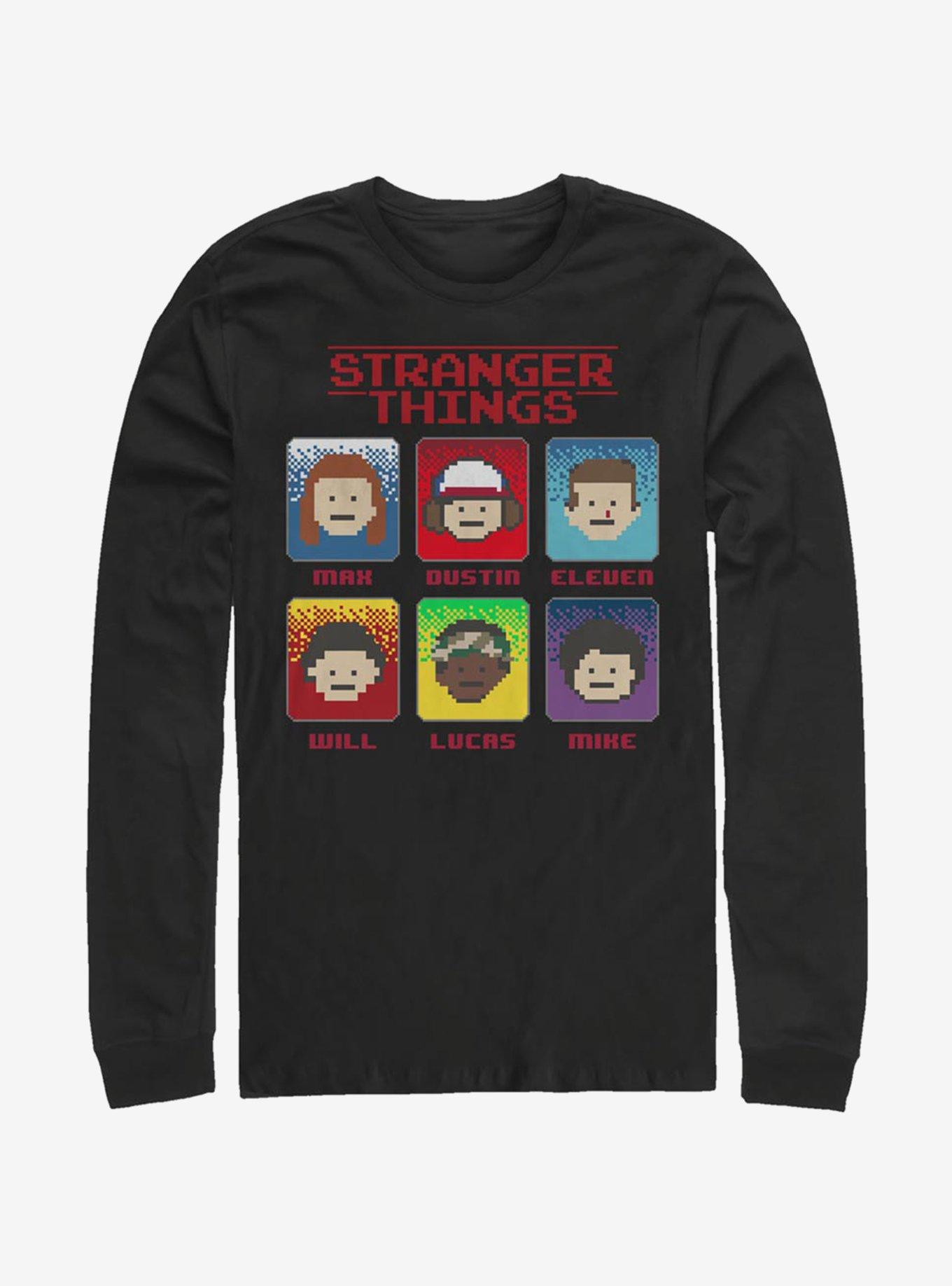 Stranger Things 8 Bit Stranger Long-Sleeve T-Shirt, , hi-res