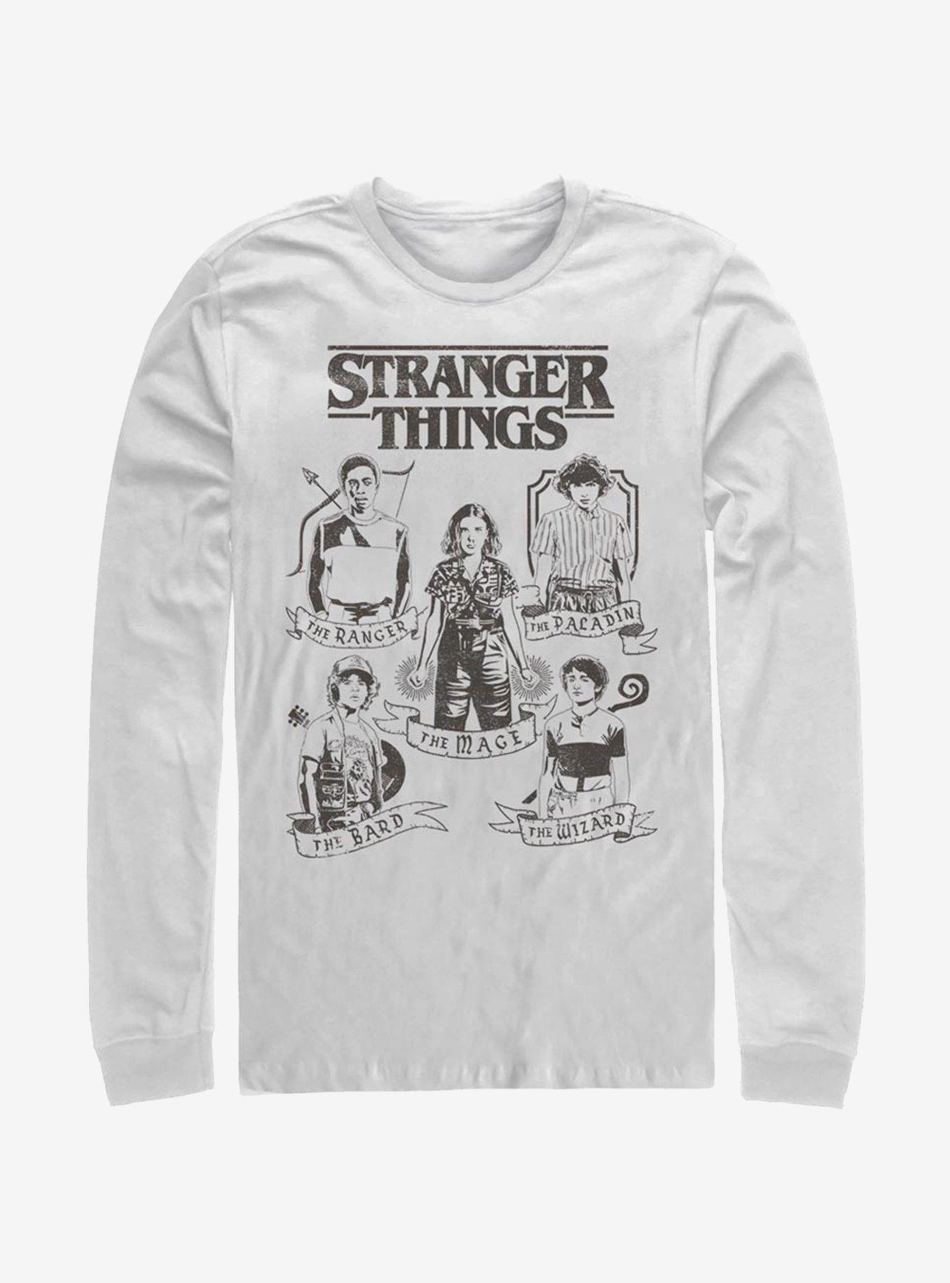 Stranger Things DND Classes Long-Sleeve T-Shirt, , hi-res