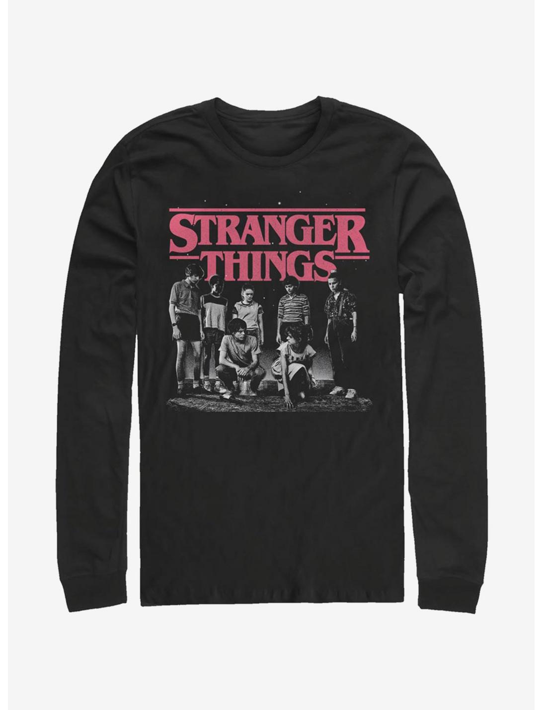 Stranger Things Fade Long-Sleeve T-Shirt, BLACK, hi-res