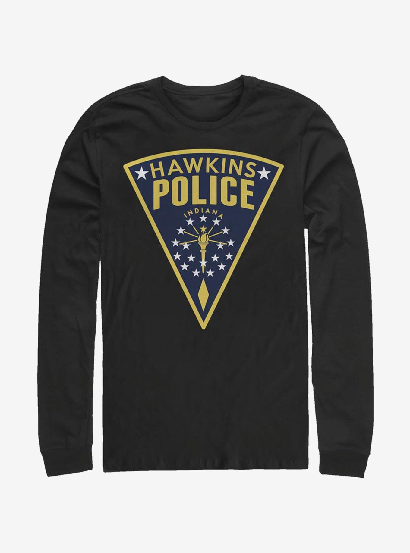 Stranger Things Hawkins Police Seal Long-Sleeve T-Shirt, , hi-res