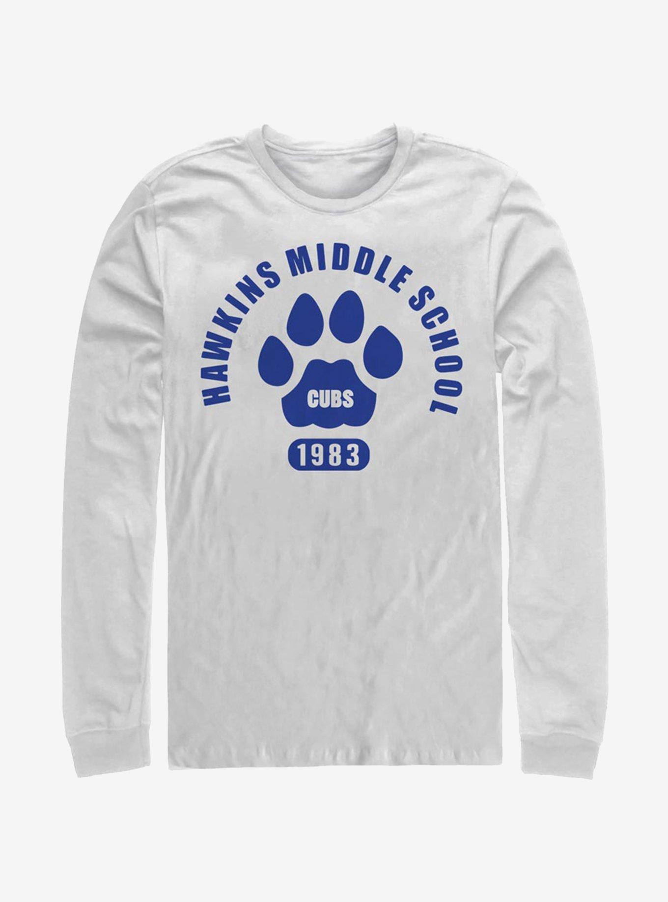 Stranger Things Hawkins Cubs Paw Emblem Long-Sleeve T-Shirt, , hi-res