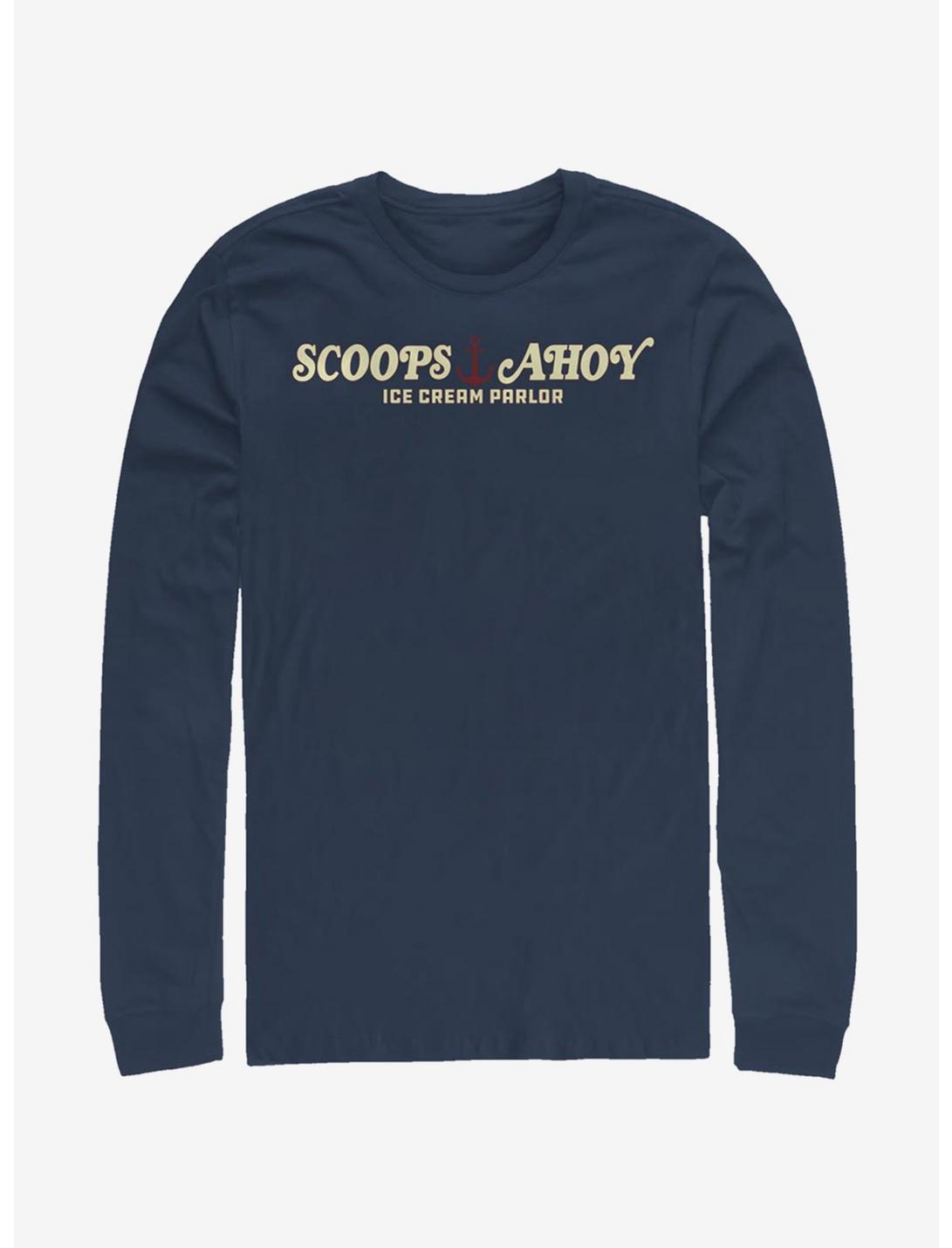 Stranger Things Scoops Ahoy Long-Sleeve T-Shirt, NAVY, hi-res