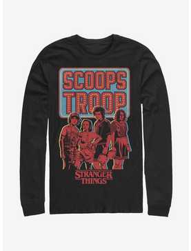 Stranger Things Scoop Troop Long-Sleeve T-Shirt, , hi-res