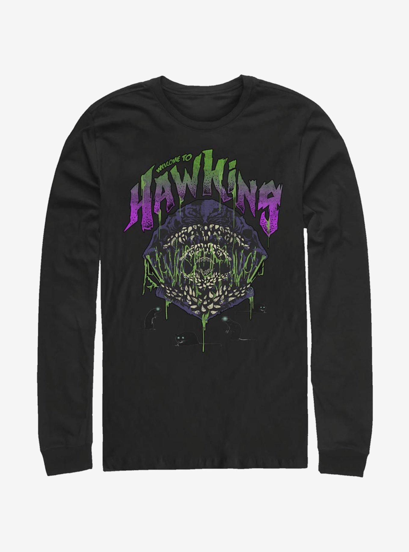 Stranger Things Welcome To Hawkins Long-Sleeve T-Shirt, , hi-res