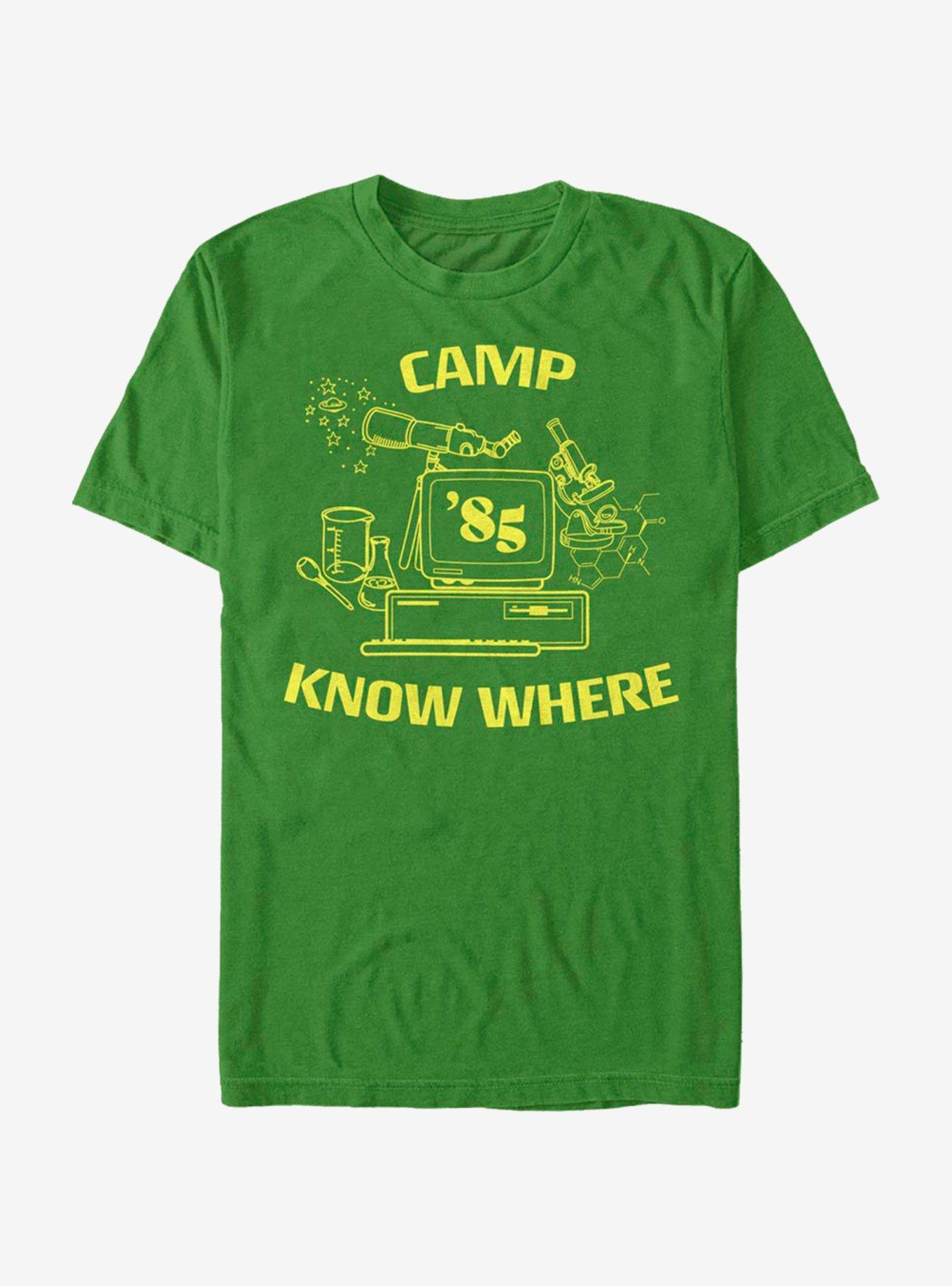 Stranger Things Camp Know Where T-Shirt - GREEN | BoxLunch