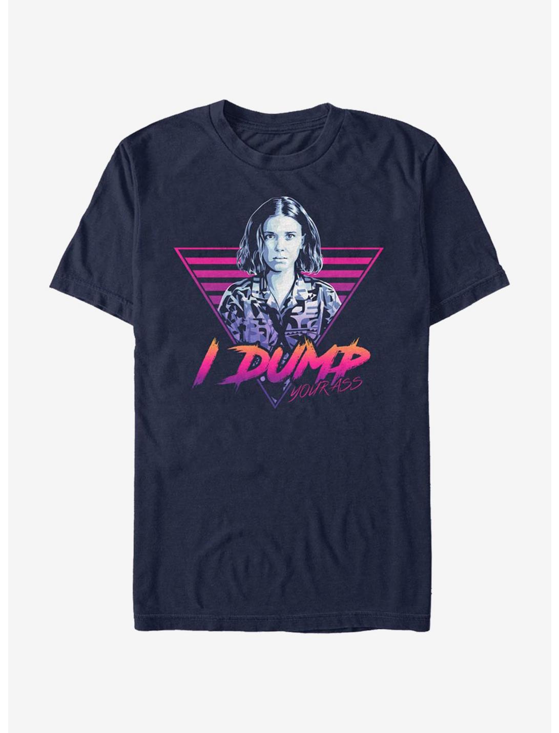 Stranger Things Dump Your Ass T-Shirt, NAVY, hi-res