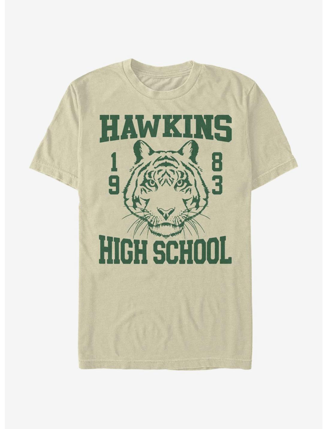Stranger Things Hawkins High Tiger 1983 T-Shirt, SAND, hi-res