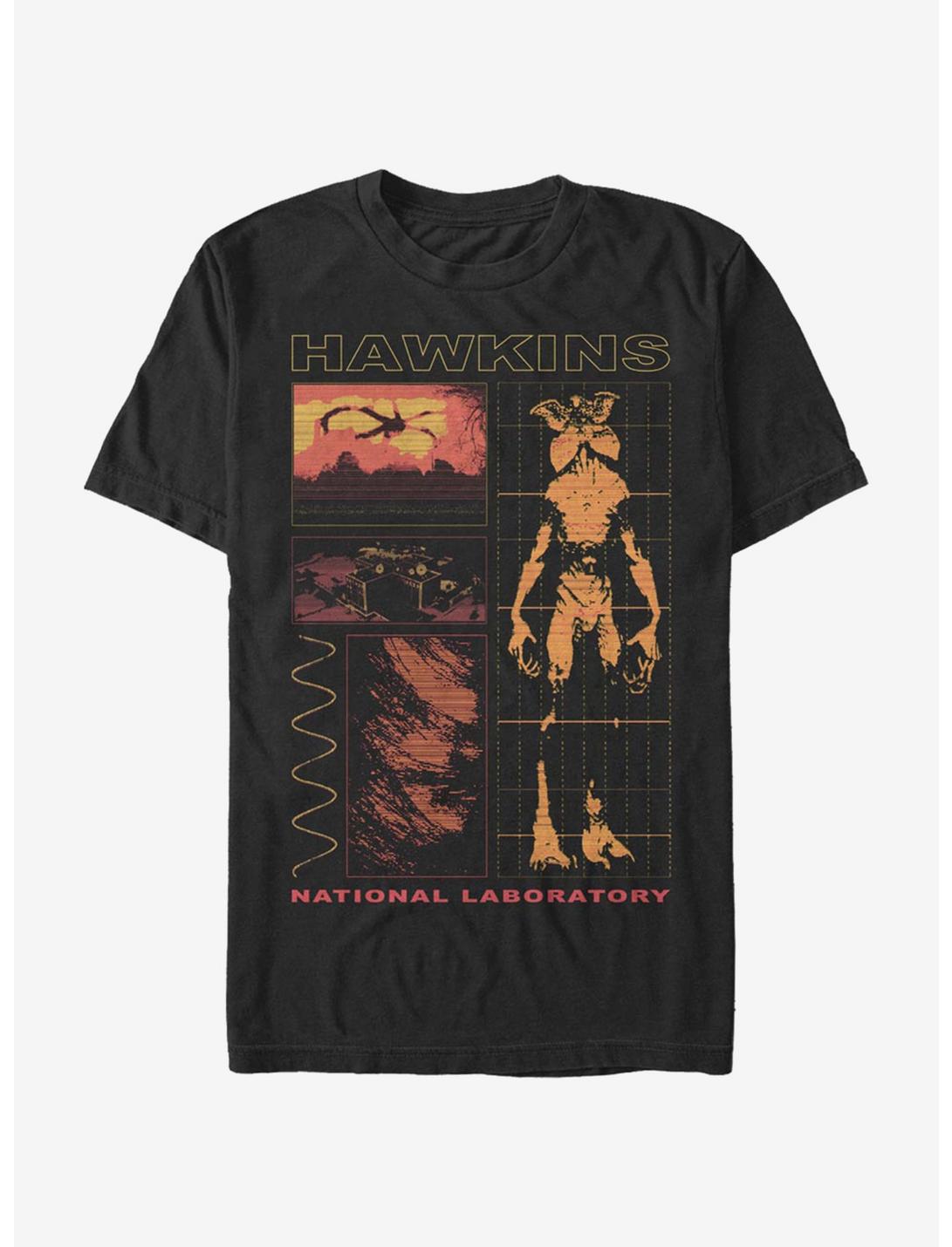 Stranger Things Hawkins Lab T-Shirt, BLACK, hi-res