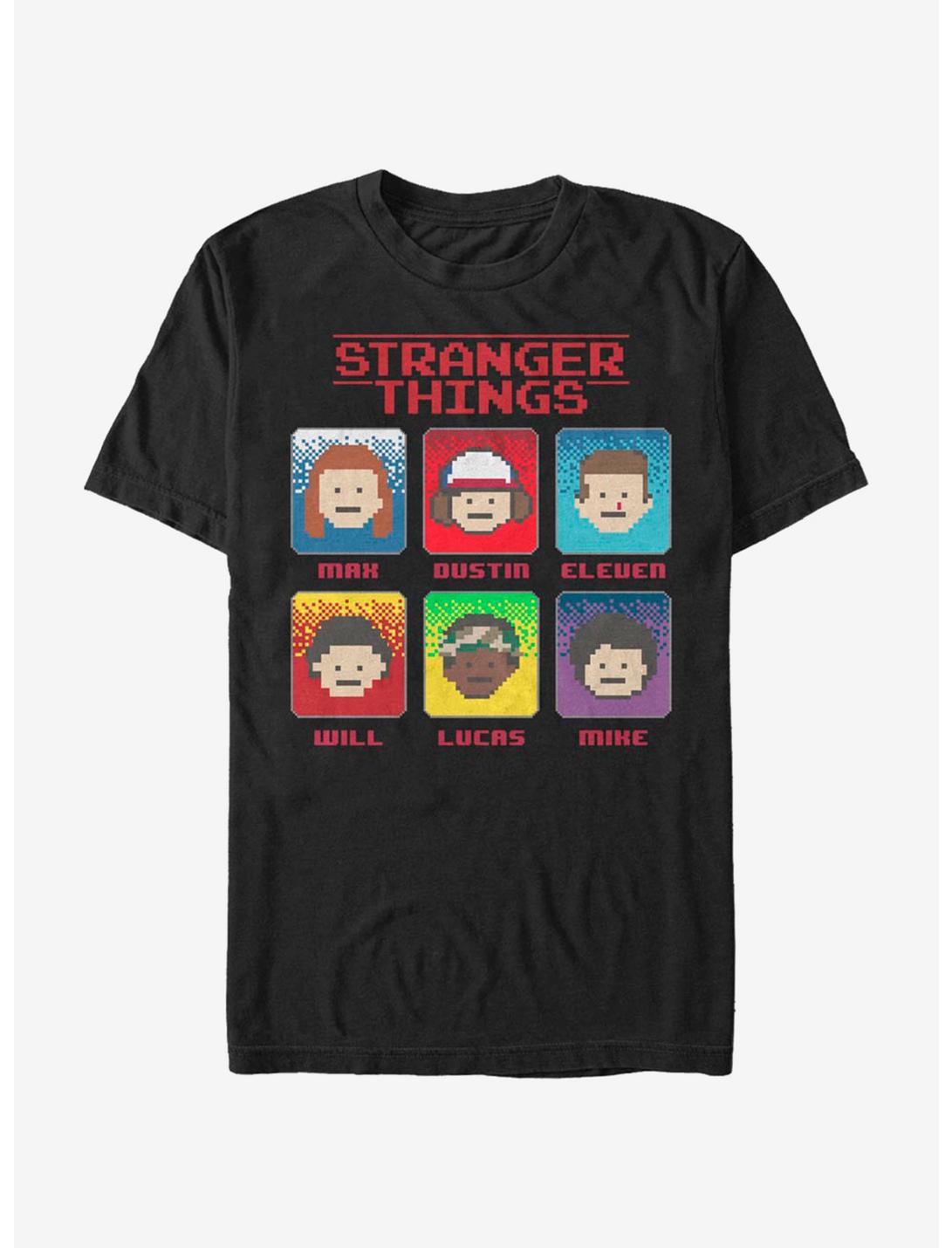 Stranger Things 8 Bit Stranger T-Shirt, BLACK, hi-res