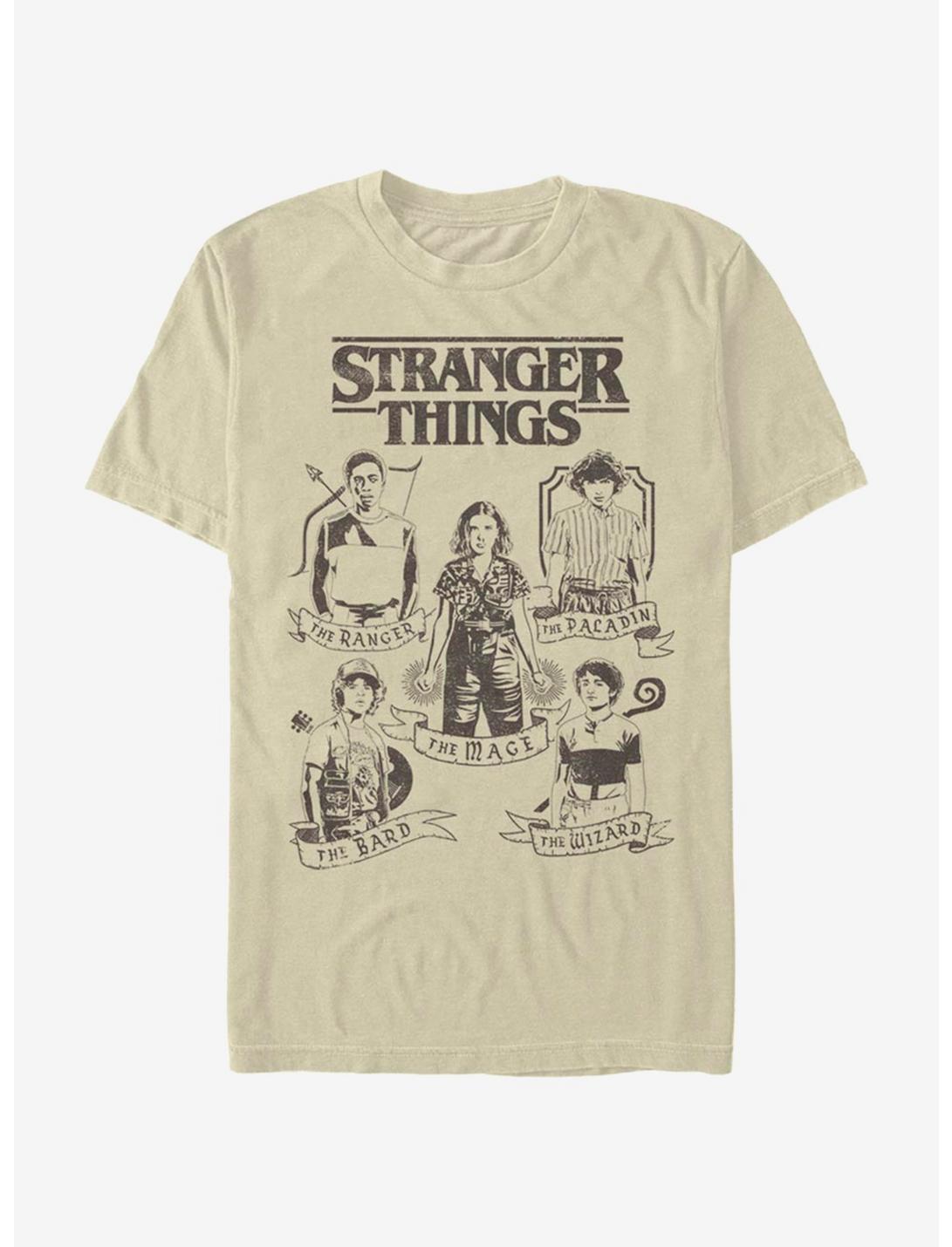 Stranger Things DND Classes T-Shirt, SAND, hi-res