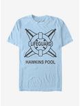 Stranger Things Hawkins Pool Lifeguard T-Shirt, LT BLUE, hi-res