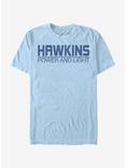 Stranger Things Hawkins Power And Light T-Shirt, LT BLUE, hi-res